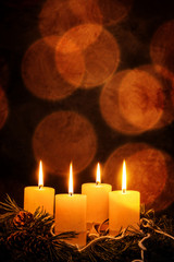 Adventkranz zu Weihnachten
