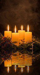 Adventkranz zu Weihnachten