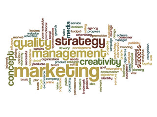 Conceptual business word cloud