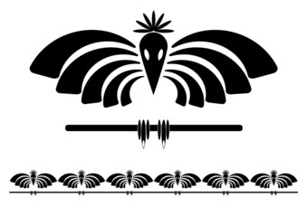 stylized raven
