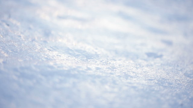 Ice crust on snow