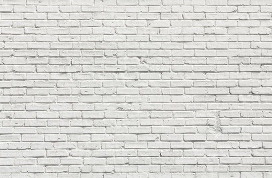 Fototapeta White brick wall