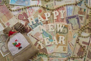 New Year's Day money background