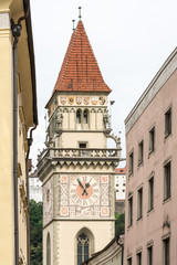 Fototapeta na wymiar Historic Town Hall Tower of Passau