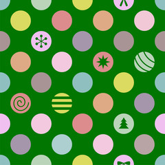Retro Seamless Christmas Pattern. Vector