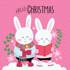 Christmas carol rabbit