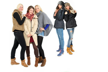 junge Menschen im Winter