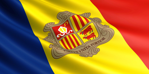 Andorra flag.