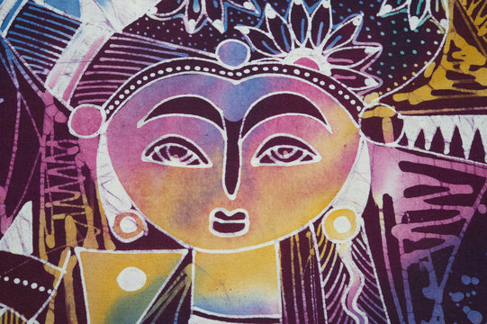 indonesian batik detail