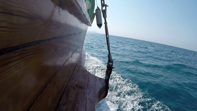 ship floats in the sea, Alanya, Turkey 4