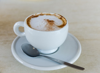 cappuccino with cinnamon