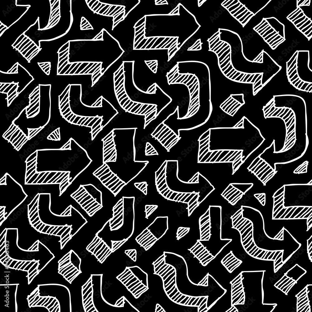 Poster Arrows Seamless Pattern