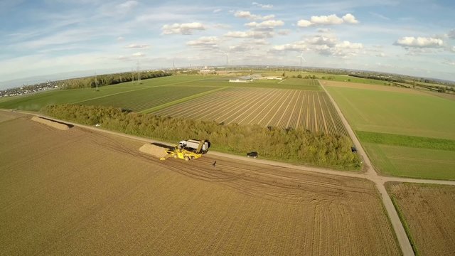 Luftaufnahme, Felder, Landwirtschaft