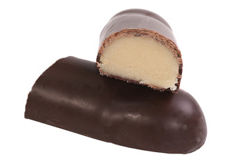 chocolate coated marzipan bar