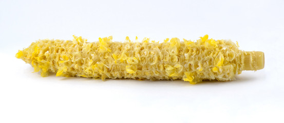 Closeup corn boiled