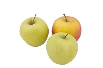 apples Isolated on a white background, Clipping Path