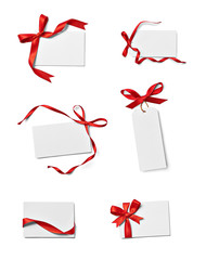 ribbon bow card note chirstmas celebration greeting