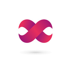 Letter X infinity loop logo icon design template elements