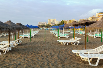 beach in Torremolinos, Spain
