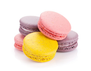 Colorful macaron cookies