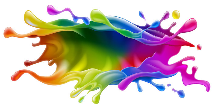 Paint splash design