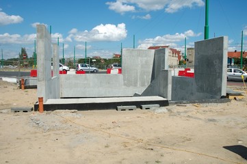 Underground passage building site