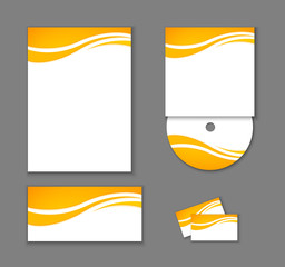 Corporate Identity elements isolated.