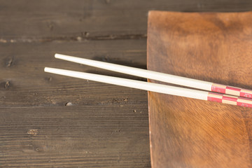 Table with chopsticks