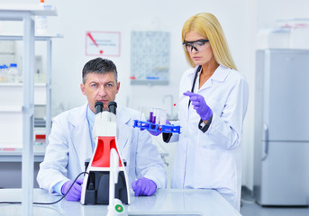 two people working in the laboratory