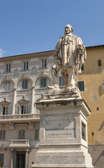 Naklejka premium Statue of Guiseppe Garibaldi by Urbano Lucchesi on Piazza del Gi