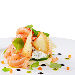 Salmon with cream cheese