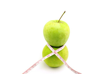 Two apples on each other
