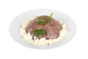 jelly and horseradish in a bowl