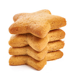 Star biscuits isolated
