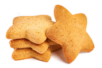 Star biscuits isolated