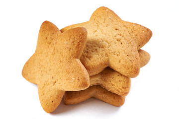 Star biscuits isolated