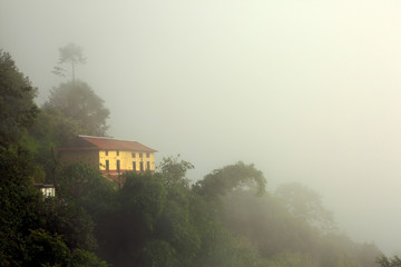 A foggy morning at Nagarkot, Nepal