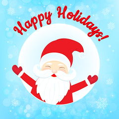 santa claus with red hat