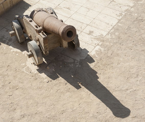 Old canon at an Ottoman fort