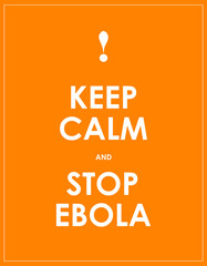 keep calm and stop ebola background
