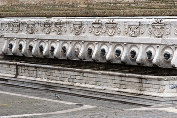 Seventeenth-century fountain of Calamus in Ancona Italy