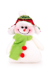 toy snowman in the cap with scarf