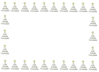 Umrandung mit Christbäume