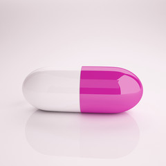 Medical pill 3d illustration