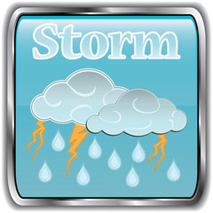 Day weather icon with text storm