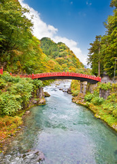 Fototapeta premium Shinkyo bridge in Nikko, Japan.