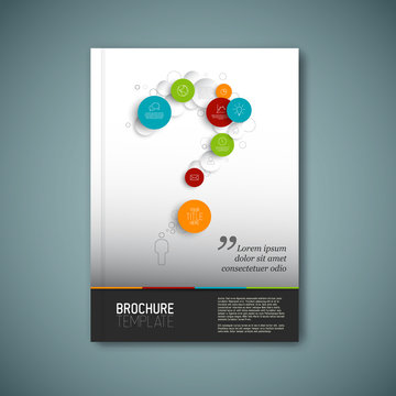Modern Vector abstract brochure report design template