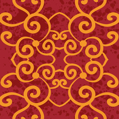 Seamless pattern based on traditional Asian elements Paisley