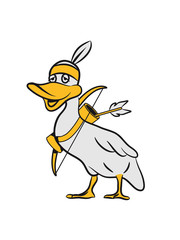 Ente indianer pfeil bogen