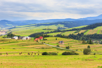 Fototapeta na wymiar View from Spisz to The Tatra Mountains, Poland